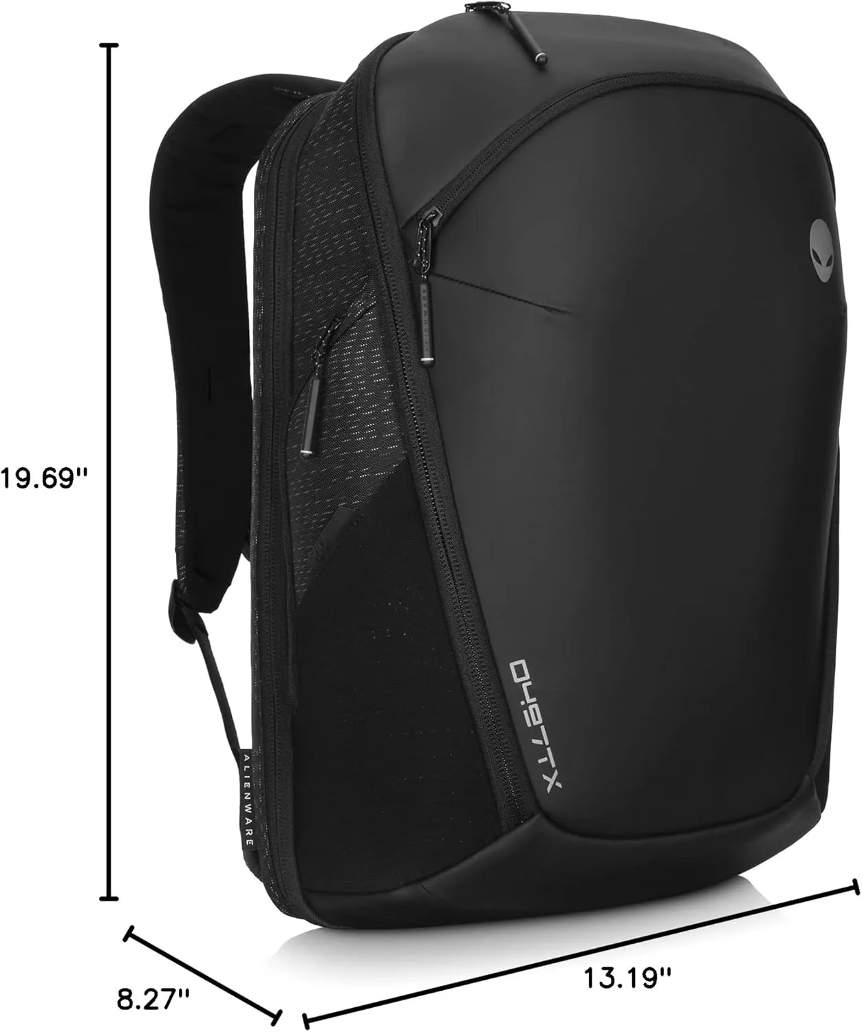 Alienware 17-inch Laptop Horizon Travel Backpack, Weather Resistant, Shockproof, Anti-Scratch Interior Design, TSA-Friendly for Travel, Work, Leisure for Men and Women - Galaxy Weave Black