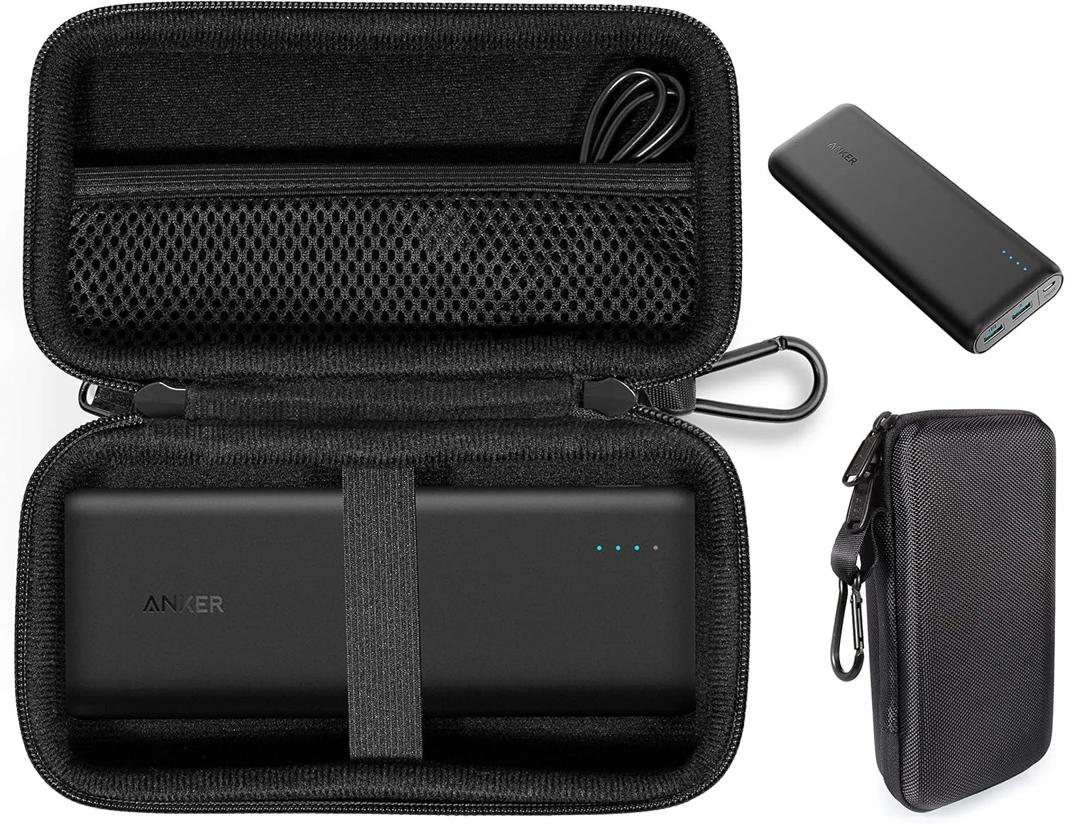 Alltravel Universal Power Bank Case for Anker 20100mAh, 20000mAh QC, RAVPower 26800mAh, 22000mAh, 2000mAh; EC Technology 22400mAh, and Poweradd Pilot X7 20000mAh