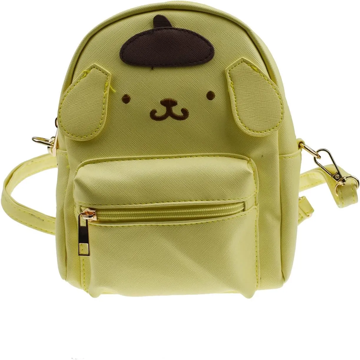 ALORVE Anime Cute Cartoon Bag Cosplay Shoulder Bag Backpack Handbag PU Schoolbags for Kids Girls Fans(Yellow)