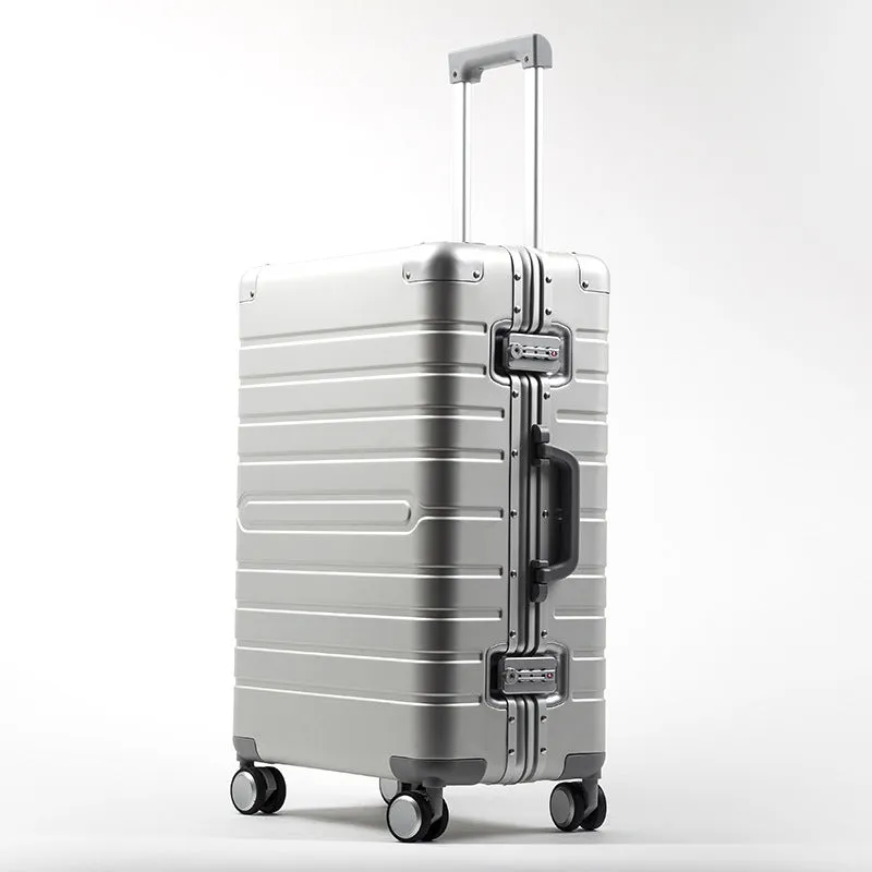 Aluminum Magnesium Alloy Trolley Case Universal Wheel