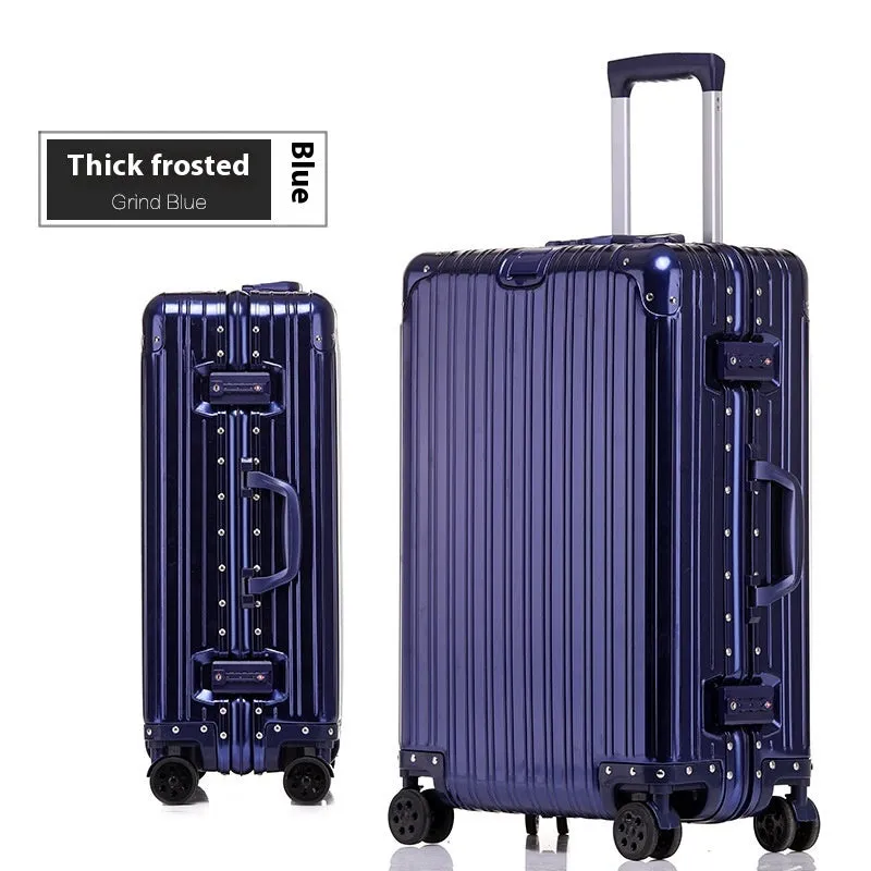 Aluminum Magnesium Luggage Password Trolley Case (Multiple Colors)