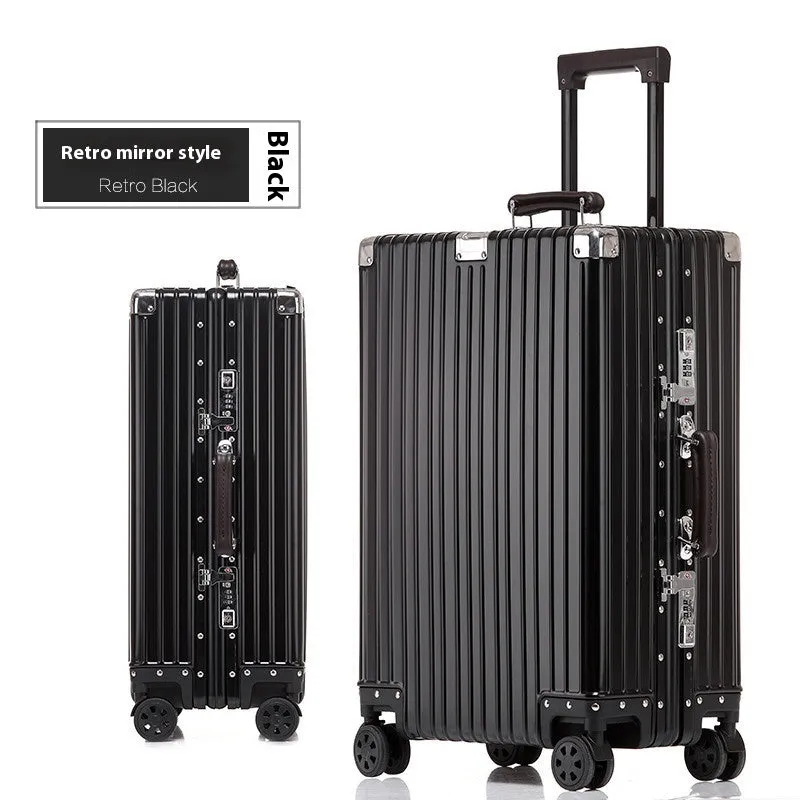 Aluminum Magnesium Luggage Password Trolley Case (Multiple Colors)