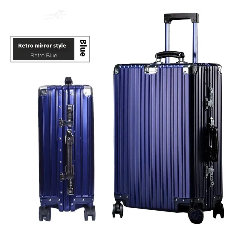 Aluminum Magnesium Luggage Password Trolley Case (Multiple Colors)
