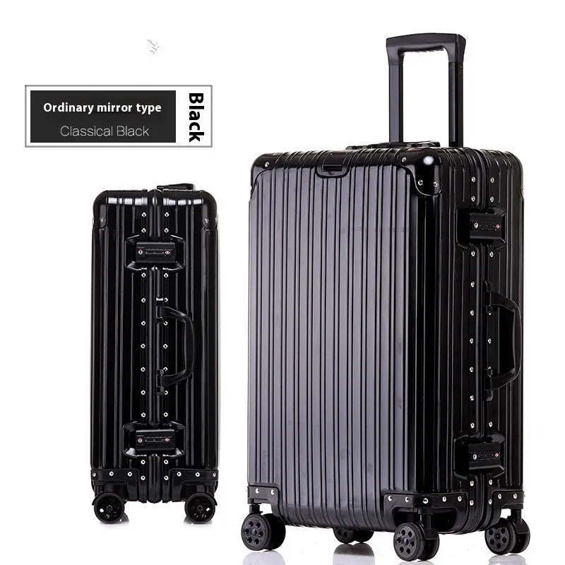 Aluminum Magnesium Luggage Password Trolley Case (Multiple Colors)