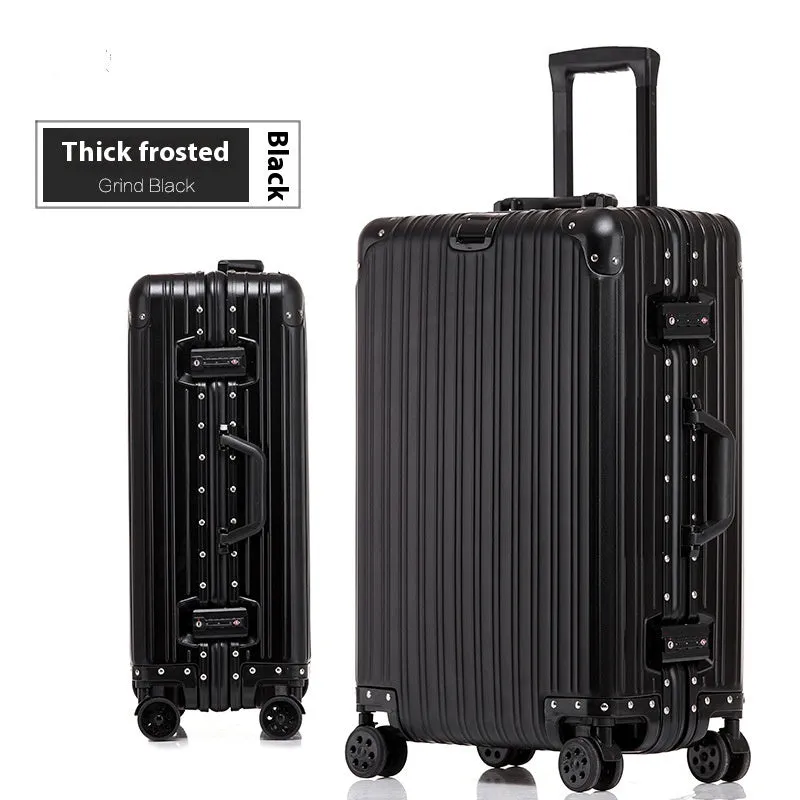 Aluminum Magnesium Luggage Password Trolley Case (Multiple Colors)