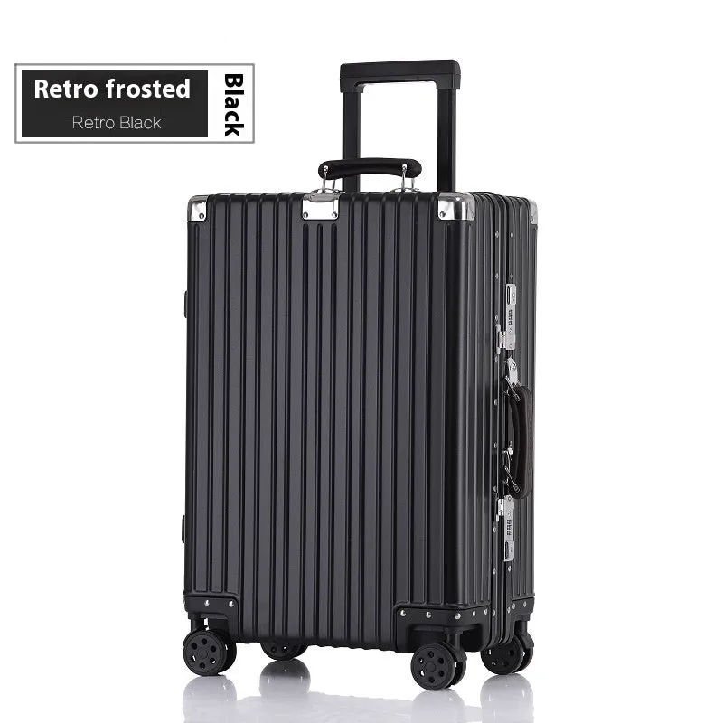 Aluminum Magnesium Luggage Password Trolley Case (Multiple Colors)