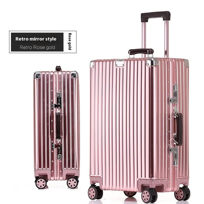 Aluminum Magnesium Luggage Password Trolley Case (Multiple Colors)