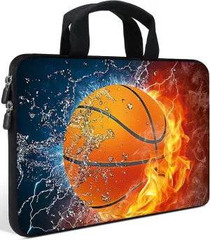 AMARY 11.6" 12 inch Laptop case Neoprene Notebook Carrying Pouch Chromebook Sleeve Ultrabook Case Tablet Cover Fit Apple MacBook Air HP DELL Lenovo Asus Samsung (Hot Basketball)