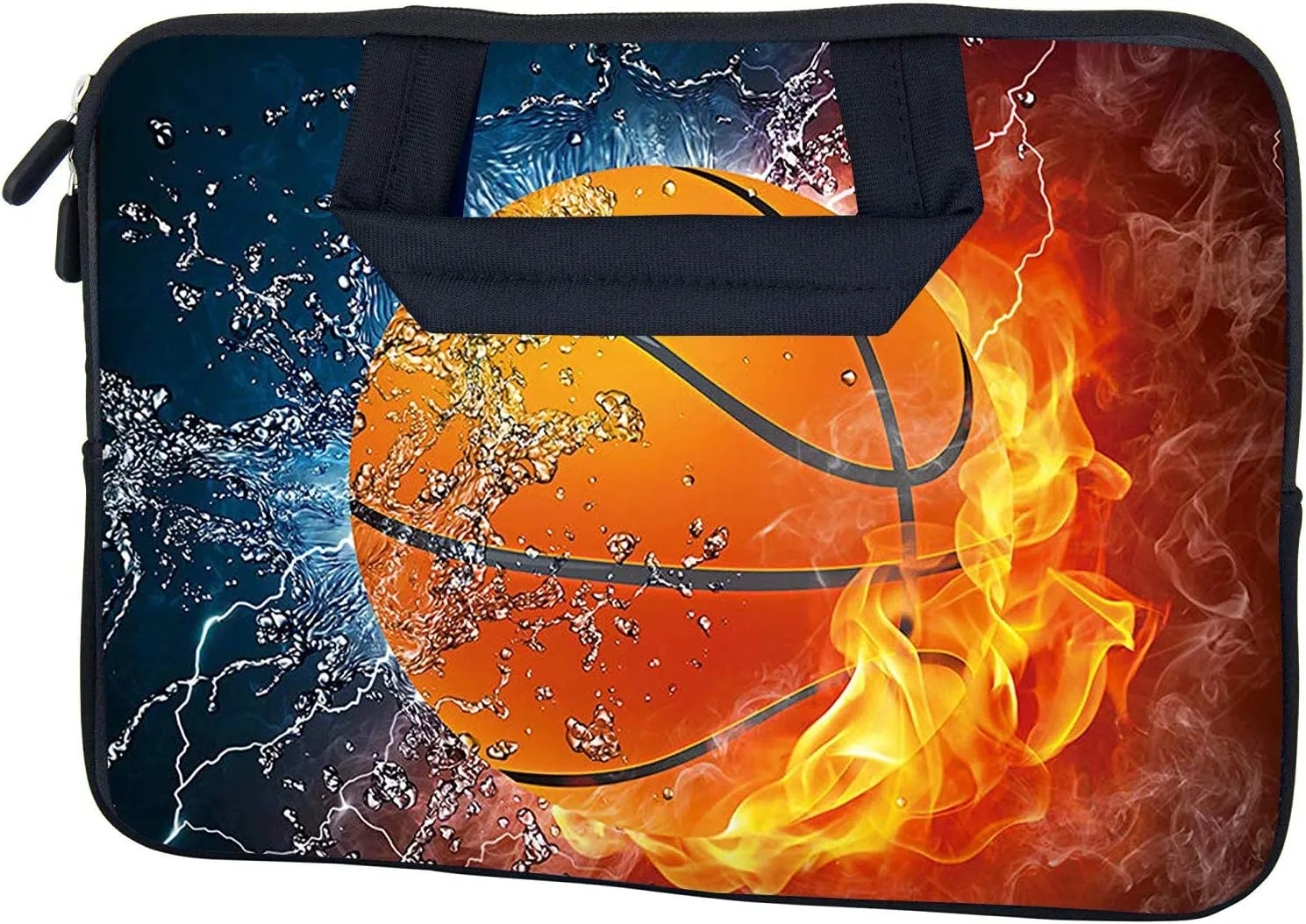 AMARY 11.6" 12 inch Laptop case Neoprene Notebook Carrying Pouch Chromebook Sleeve Ultrabook Case Tablet Cover Fit Apple MacBook Air HP DELL Lenovo Asus Samsung (Hot Basketball)