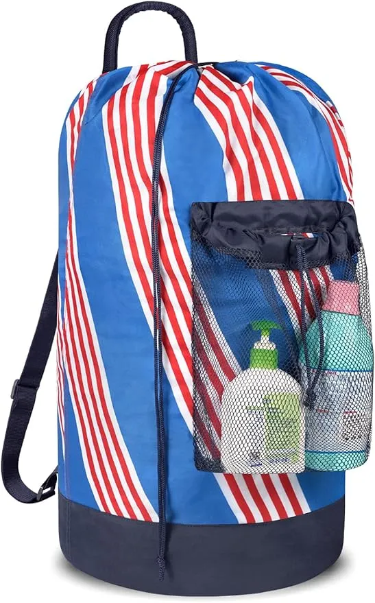 American Drawstring Laundry Backpack