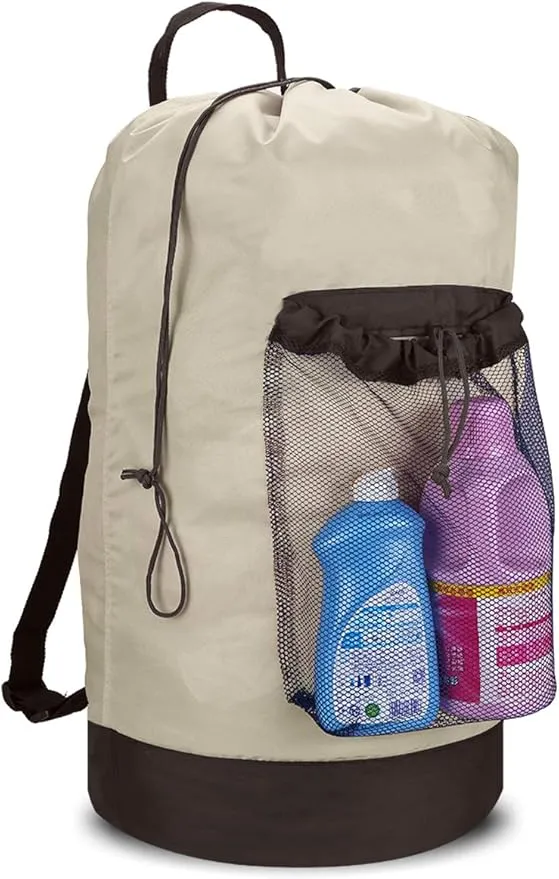 American Drawstring Laundry Backpack