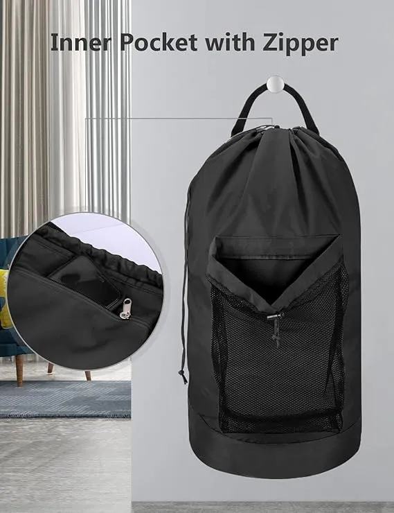 American Drawstring Laundry Backpack