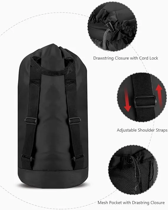 American Drawstring Laundry Backpack