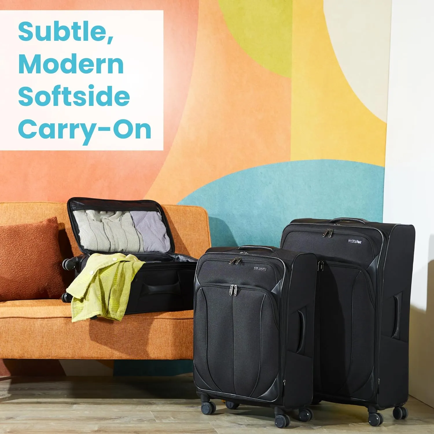 American Tourister 4 KIX 2.0 Expandable Softside Luggage with Spinner Wheels, 28 SPINNER, PURPLE ORCHID