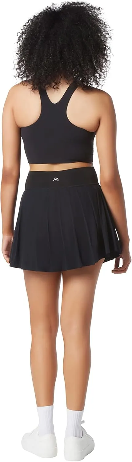 Andrew Marc Women's Knit Jersey Waistband Stretchy Skort