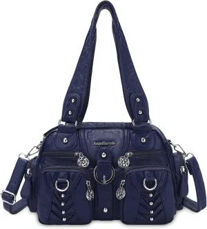 Angel Kiss Large Hobo Bags for Women Crossbody Bag Travel Shoulder bag Roomy Multi-functional Vegan Leather Satchel Tote