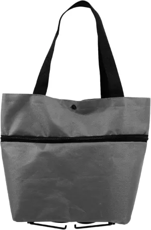 Angoily Portable Household Folding Grocery Trolley Collapsible Cart Wheels Shopping Bag for Multiple Items