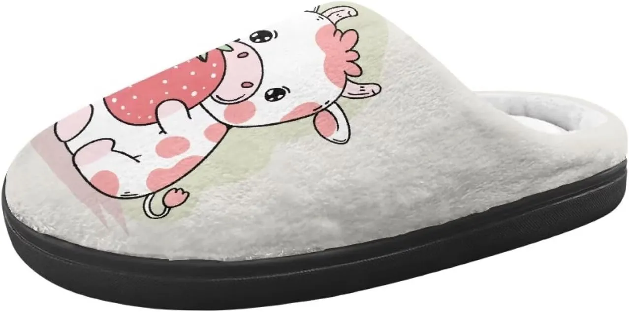 Animal Children's Plush Slippers Little Kids Comfy House Slippers Warm Winter Flannel Fuzzy Slippers Cute Indoor Shoes Non-Slip Slippers Size9-14.5