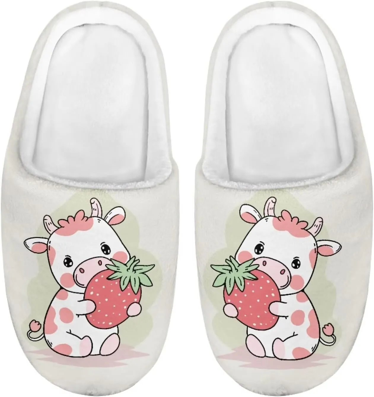 Animal Children's Plush Slippers Little Kids Comfy House Slippers Warm Winter Flannel Fuzzy Slippers Cute Indoor Shoes Non-Slip Slippers Size9-14.5