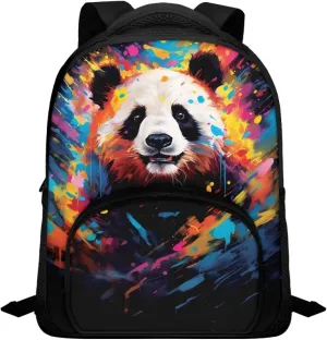 Animal Panda Print Toddler Backpack for Girls and Boys, Preschool Kindergarten Backpack, Cute Kids School Bookbag with Adjustable Straps
