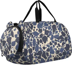 Animal Print Style Mediumslateblue Small Purse Crossbody with Shoes Compartment Practical Women's Shoulder Handbags for Take a walk