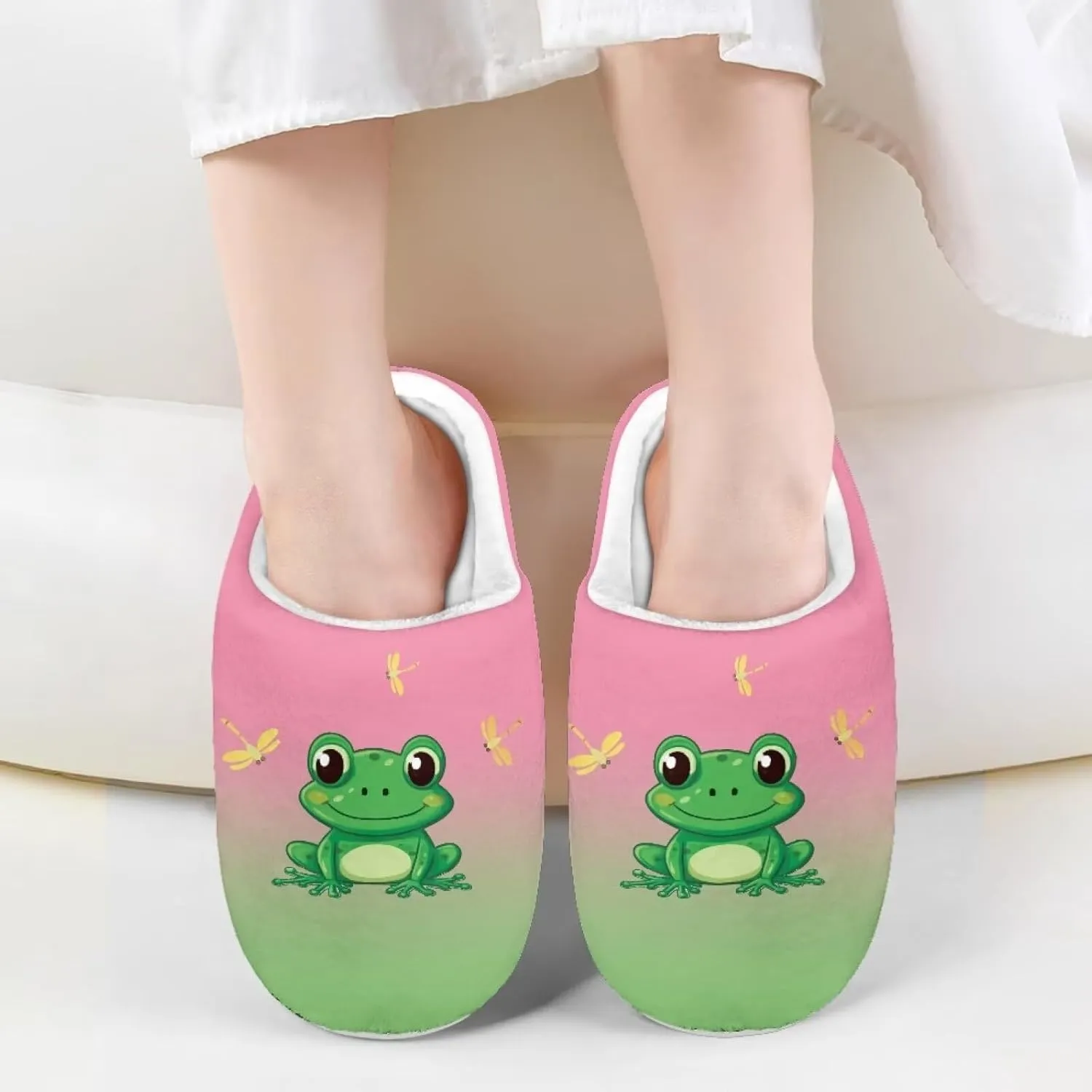 Animals Children's Plush Slippers Non-Slip for Little Kids Girls Boys Warm Flannel Fuzzy Comfy Cute Indoor Outdoor Washable Winter Shoes Size 9-15