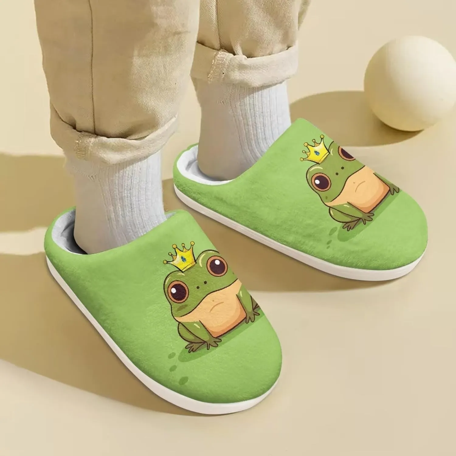 Animals Children's Plush Slippers Non-Slip for Little Kids Girls Boys Warm Flannel Fuzzy Comfy Cute Indoor Outdoor Washable Winter Shoes Size 9-15