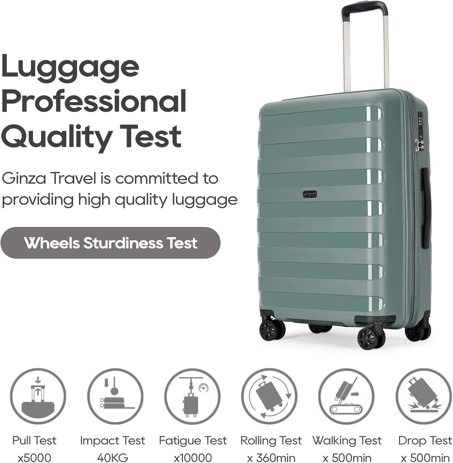 Anti-scratch PP Material Hardside Spinner luggage, 28inch Expansion luggage, Wear-resistant, Lightweight Spinner Expandable double seal Suitcase Luggage
