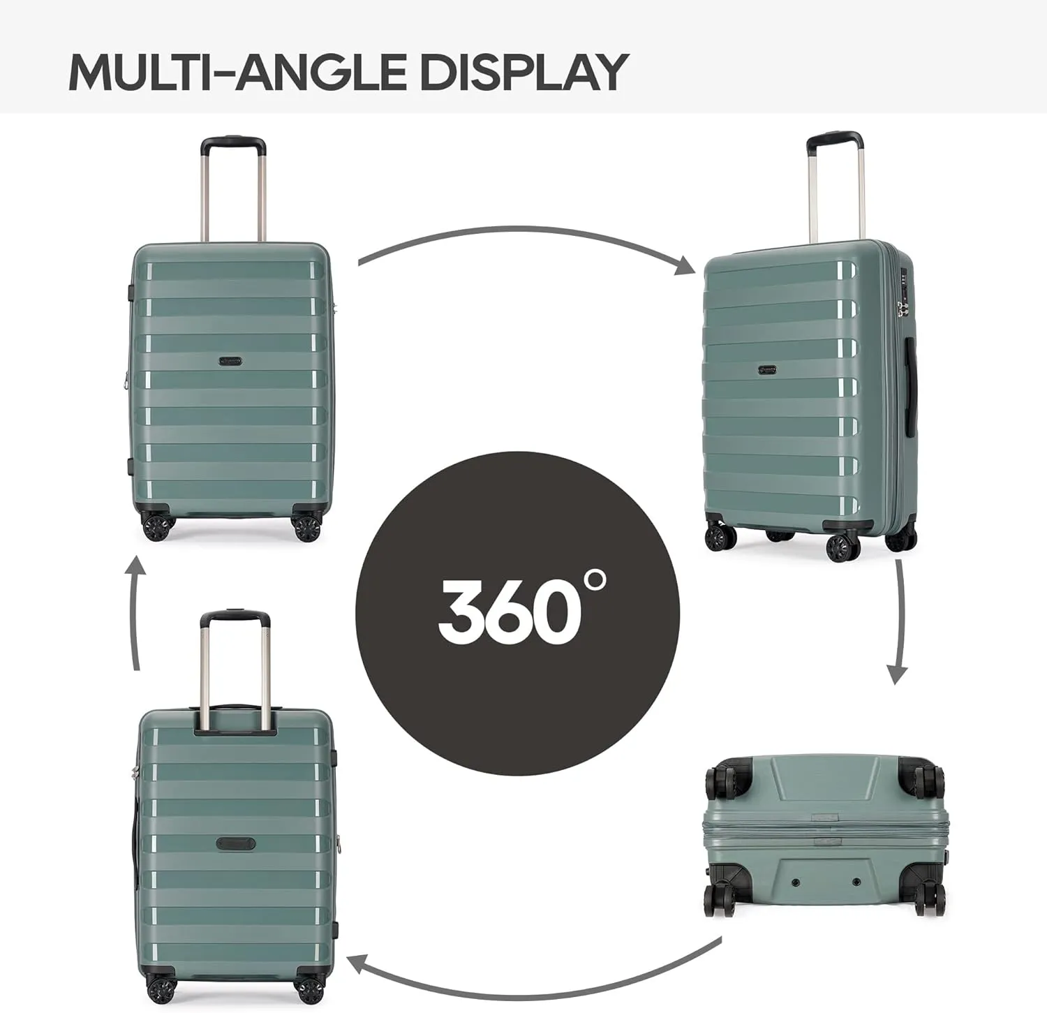 Anti-scratch PP Material Hardside Spinner luggage, 28inch Expansion luggage, Wear-resistant, Lightweight Spinner Expandable double seal Suitcase Luggage