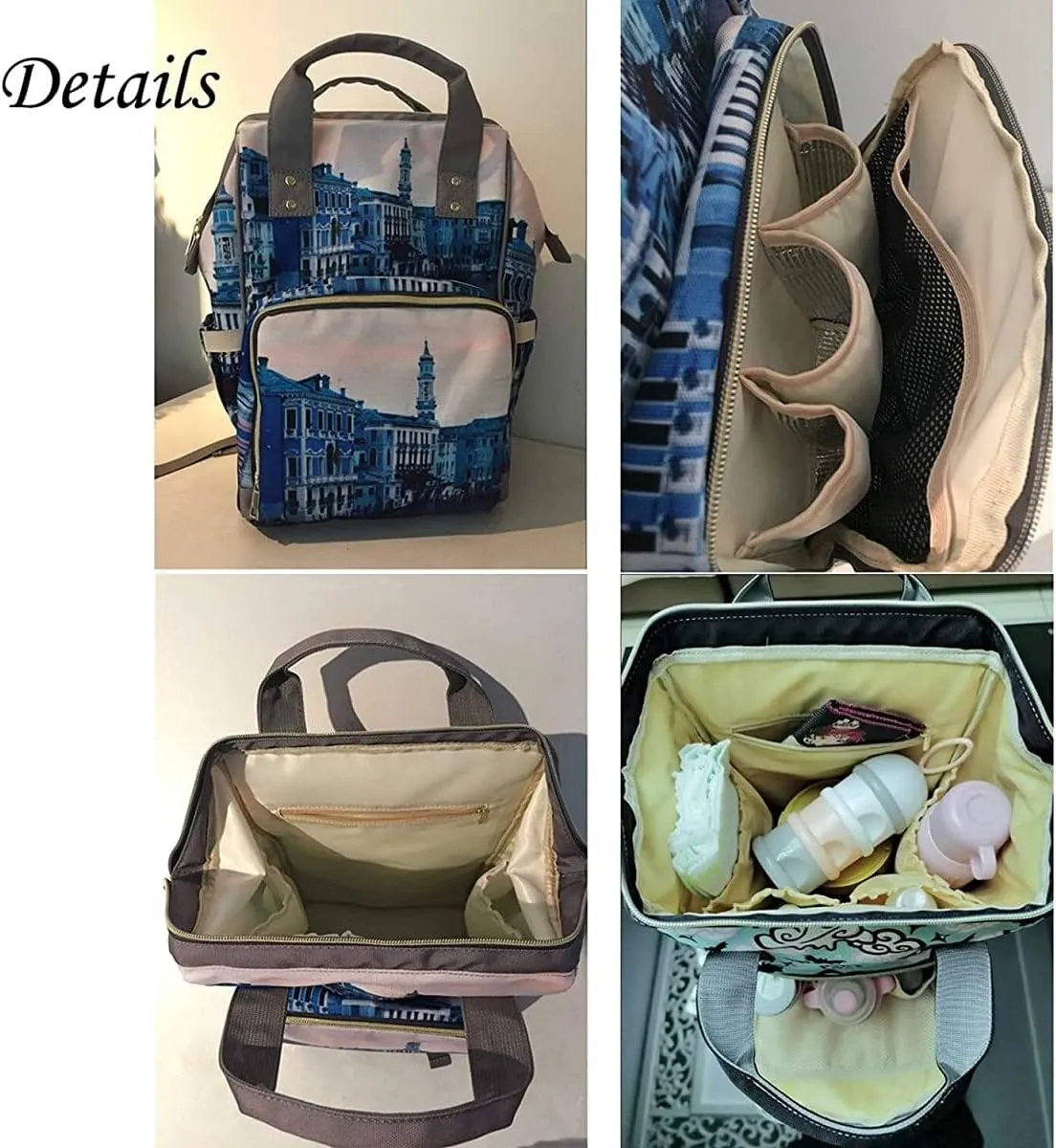 Antlers Deer Elk Feather Arrow Patchwork Diaper Bags with Name Waterproof Mummy Backpack Nappy Nursing Baby Bags Gifts Tote Bag for Women