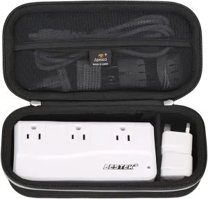 Aproca Hard Storage Travel Case, for BESTEK Universal Travel Adapter 220V to 110V Voltage Converter (Black-Upgrade)