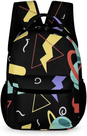 Arcade Carpet Double Shoulder Backpack Laptop Daypack Outdoor Travel Bag Laptop Tablet Backpack pattern36