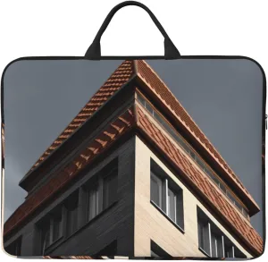 Architecture roof Laptop Case Sleeve 14 inch Shockproof Protective Notebook Case Travel Laptop Bag with Handle Waterproof Computer Cover Briefcase Handbags for Men Women