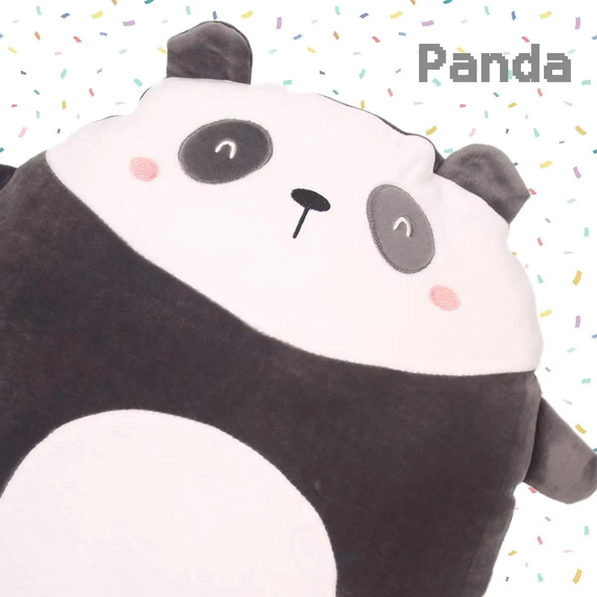 ARELUX 16 inch Soft Panda Anime Plush Pillow Cute Stuffed Animal Plush Toy Kawaii Plushies Room Decor Christmas Decorations Gifts for Women Kids Birthday
