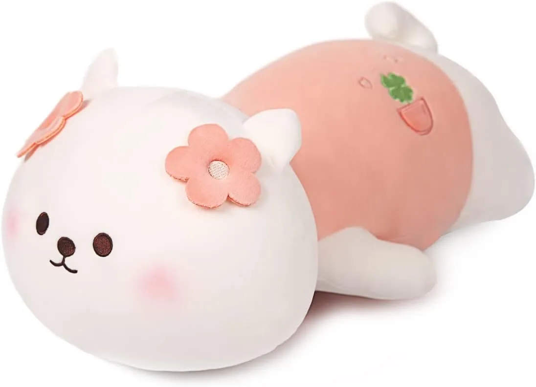 ARELUX 21.6" Soft Shiba Inu Stuffed Animal Plush Pillow,Cute Squishy Husky Dog Plushie Toy,Kawaii Puppy Hugging Pillow,Gifts for Kids Birthday, Valentine, Christmas