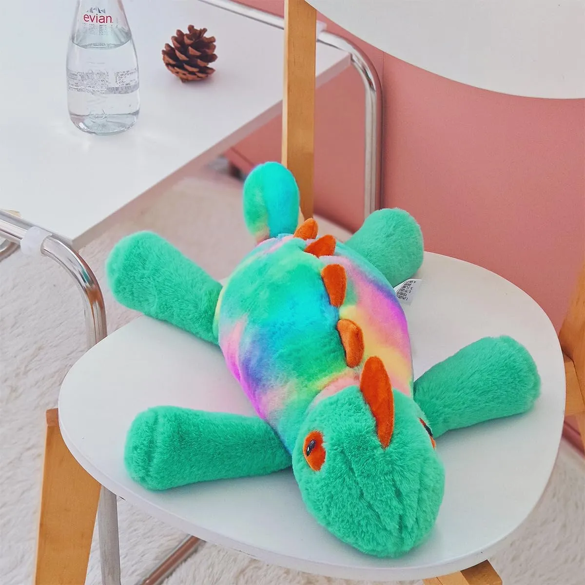 ARELUX Soft 18in Chameleon Stuffed Animals: Lizard Plush Cute Cuddly Body Pillow Hug Sleeping Fluffy Wild Animal Toys Bed Decor Plushie Doll Friends Family Member