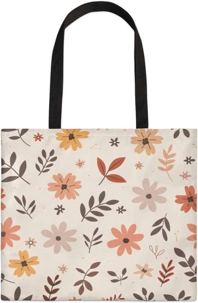 Autumn Park Trees Fall Foliages Canvas Tote Bag for Women Men Stylish Tote Handbag Shoulder Bag Reusable Grocery Bag