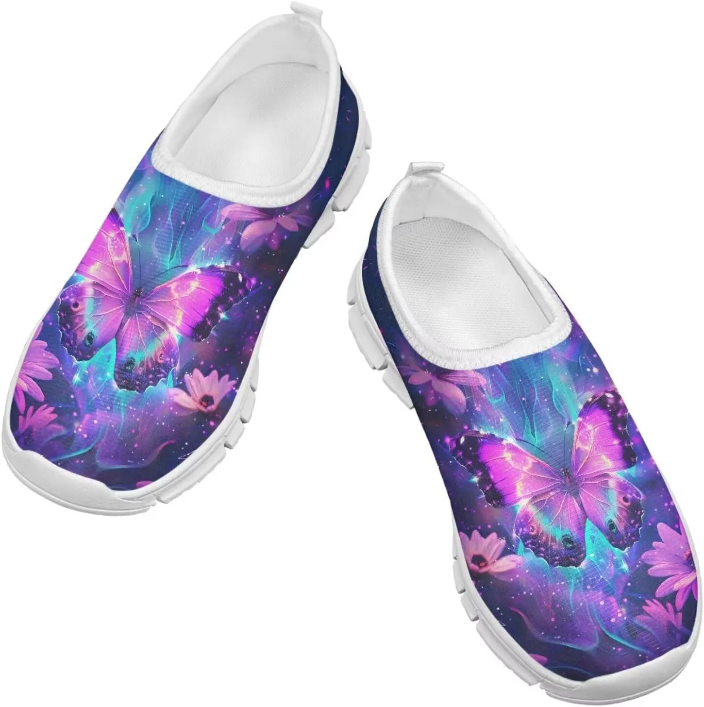 Axolotl Shoes for Girls Little Kid Sneakers Cartoon Print Running Shoes for Girls