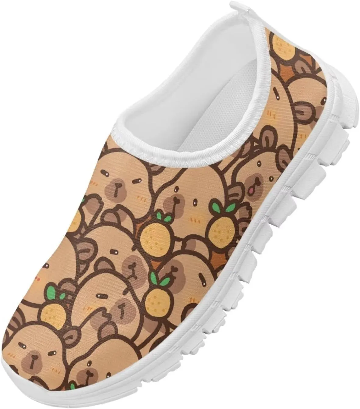 Axolotl Shoes for Girls Little Kid Sneakers Cartoon Print Running Shoes for Girls