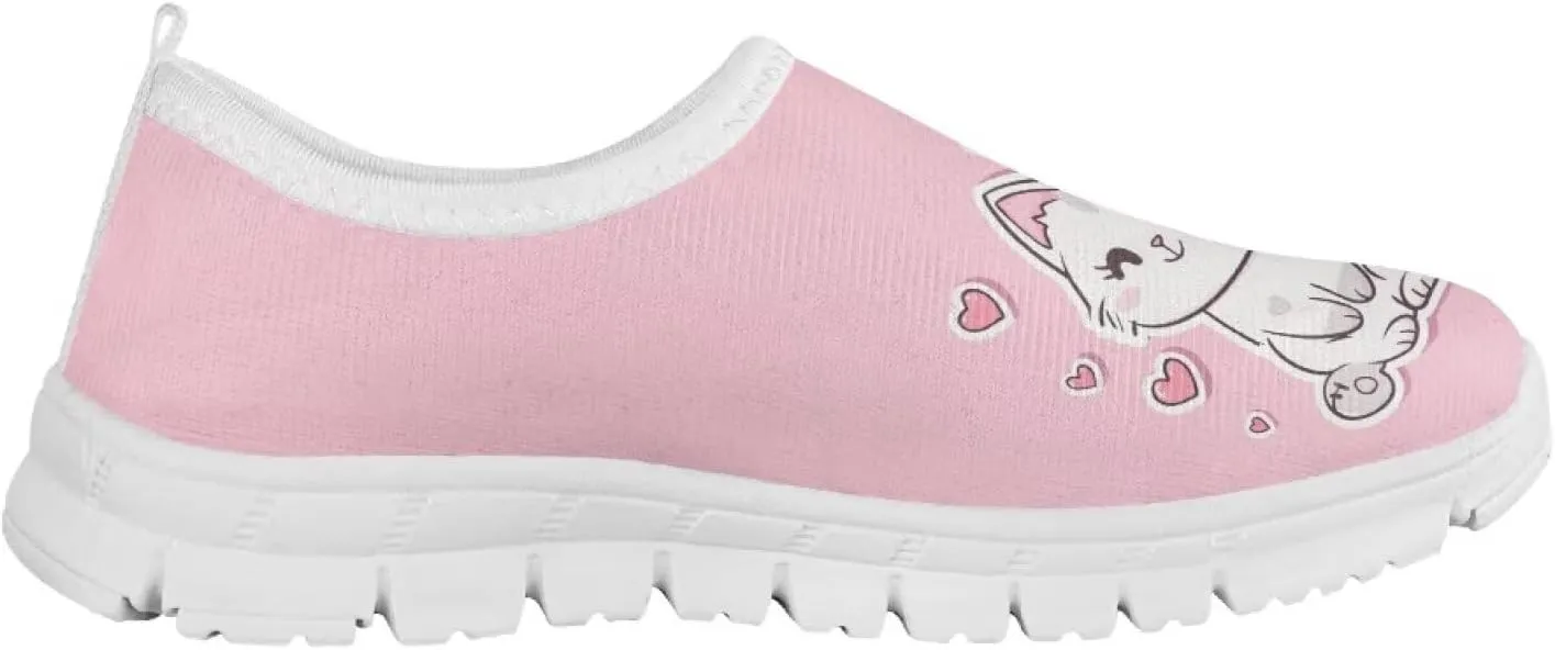 Axolotl Shoes for Girls Little Kid Sneakers Cartoon Print Running Shoes for Girls