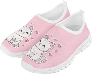 Axolotl Shoes for Girls Little Kid Sneakers Cartoon Print Running Shoes for Girls