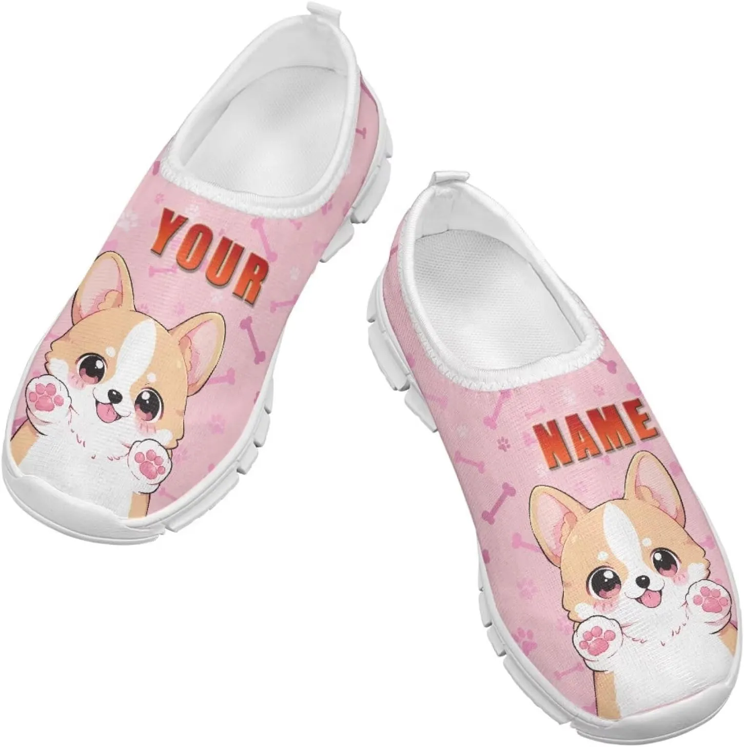 Axolotl Shoes for Girls Little Kid Sneakers Cartoon Print Running Shoes for Girls
