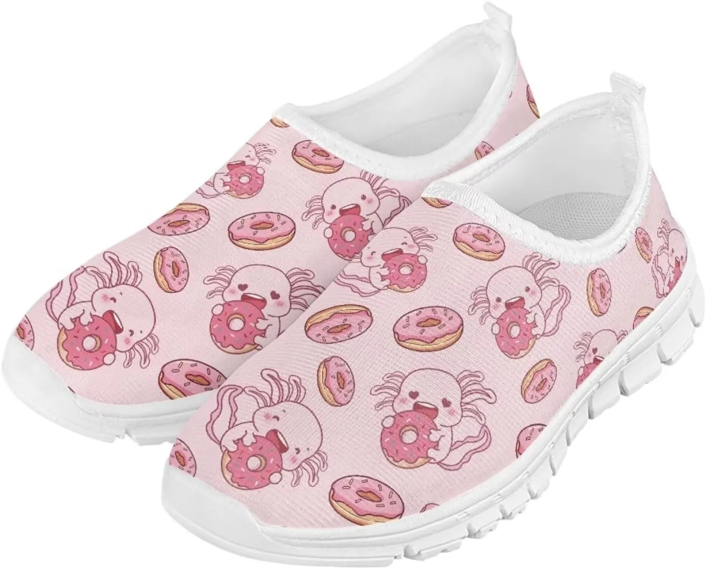 Axolotl Shoes for Girls Slip On Sneakers Kids Tennis Shoes Size 11-2,5