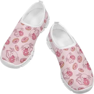 Axolotl Shoes for Girls Slip On Sneakers Kids Tennis Shoes Size 11-2,5