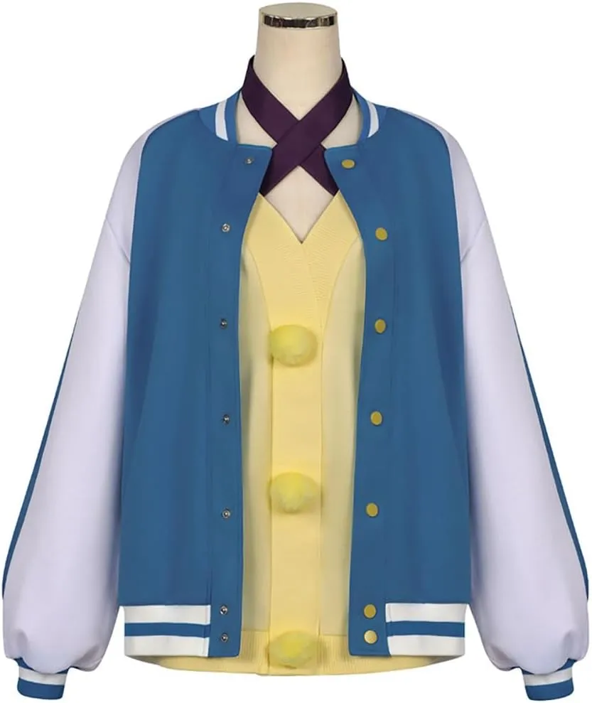 Ayase Cosplay Costume Ayase Cosplay Suit Blue Uniform Dress for Women