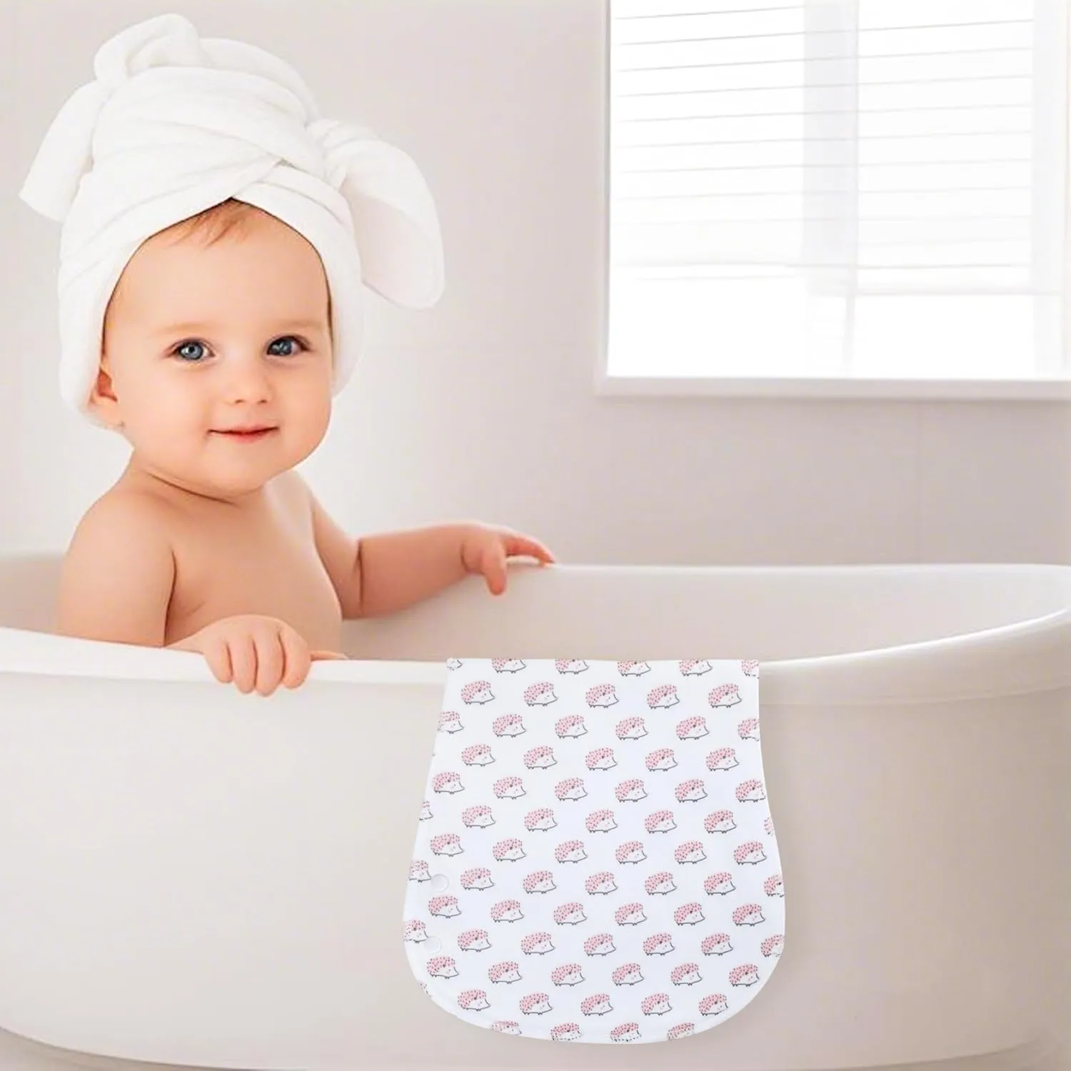 Baby Burp Cloths Large Size 3-Layers Thicken 100% Cotton Super Absorbent and Soft Baby Spit Up Burping Rags Baby Burp Cloth Set for Girls 12 Pack