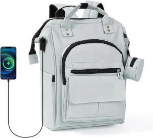 Baby Diaper Bag Backpack with Changing Pad - Multifunction Baby Diaper Bag for Boys, Girls with USB charging Port - Waterproof Baby Bag for Moms Dads, Baby Stuff Tote Travel Backpack
