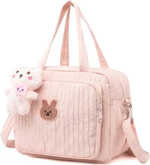 Baby Diaper Bag Tote Crossbody Diaper Cute Large Baby Nappy Mommy Maternity Travel Portable Baby Storage Bag for Mom
