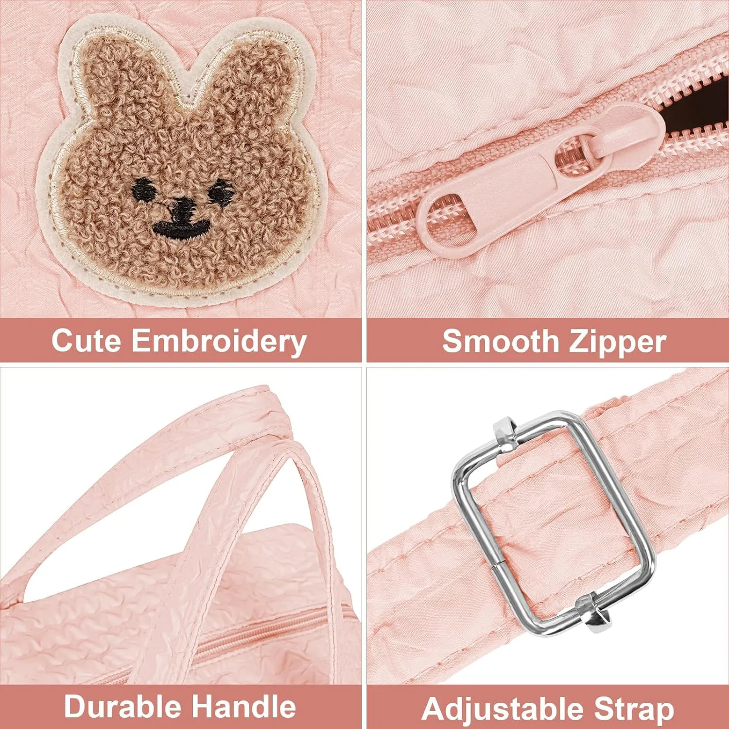 Baby Diaper Bag Tote Crossbody Diaper Cute Large Baby Nappy Mommy Maternity Travel Portable Baby Storage Bag for Mom