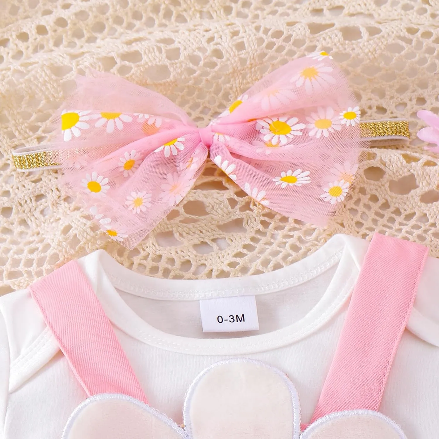 Baby Girl Clothes Newborn Ruffle Romper Cartoon Suspender Skirt Bow Headband Infant Summer Outfits 0-18 Months